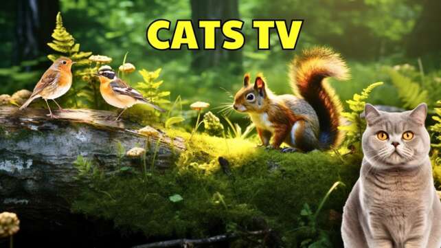 Cat TV for Cats to Watch ð»Keep Your Cat Entertained for Hours with These Bird and Squirrel Videos
