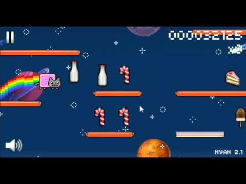Nyan Cat: Lost in Space Game Play [FLASH GAME]
